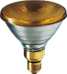 Persglaslamp Geel PAR38 80w E27